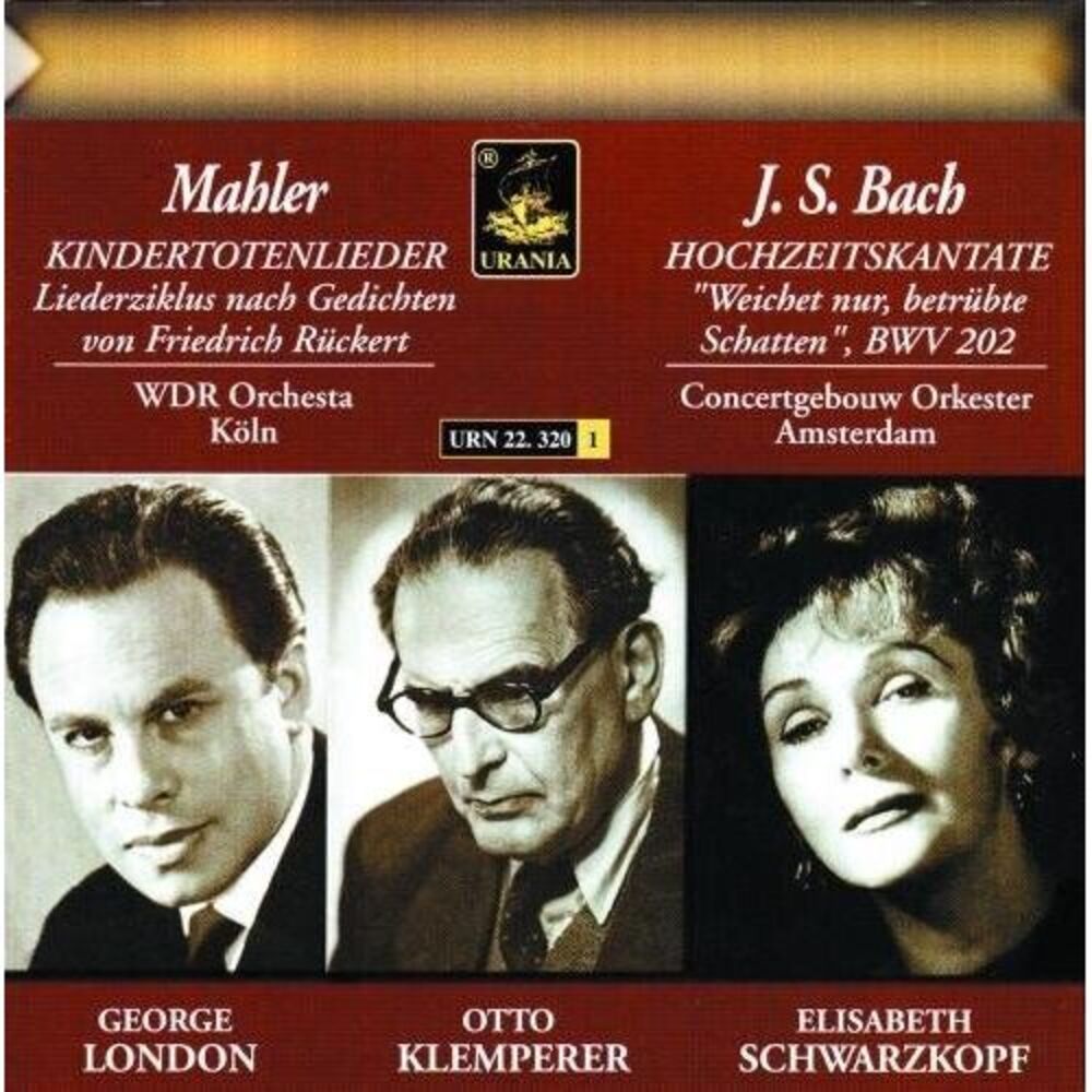 Bach / Mahler / Schwarzkopf / Schey / London - Hochzeitskantate /